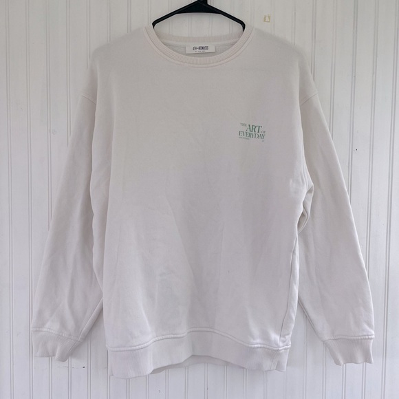 4th and Reckless The Art of Everyday Cream Jogger Set Oversized Size Small - Picture 2 of 16